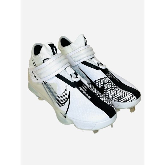 Nike Force Zoom Trout 7 White Black Baseball Cleats CI3134-102 Mens Size 11 - Picture 3 of 10